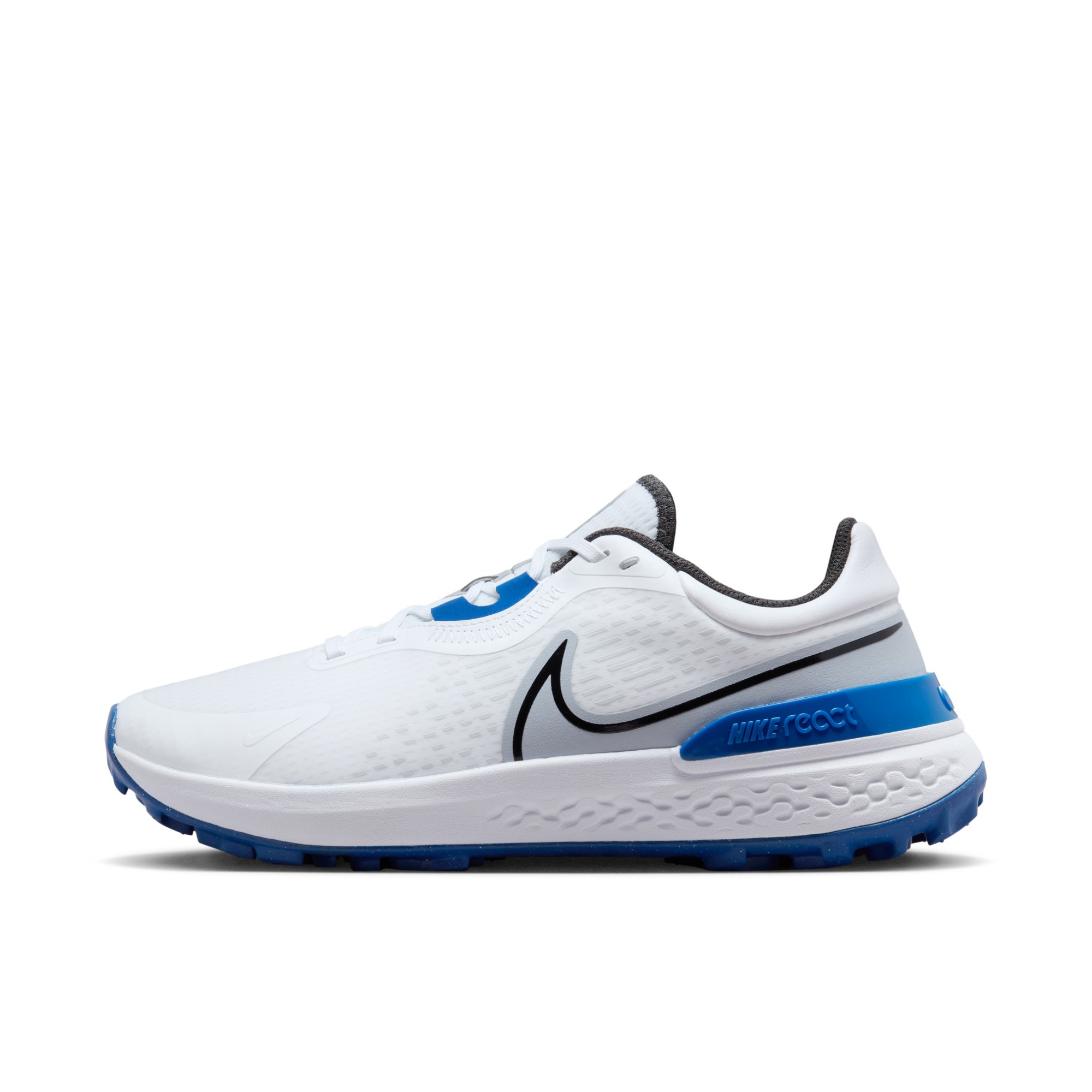 推荐商品：Nike Infinity Pro 2 减震耐磨 舒适轻便 防滑 织物 高尔夫球鞋 白色/狼灰/黑色