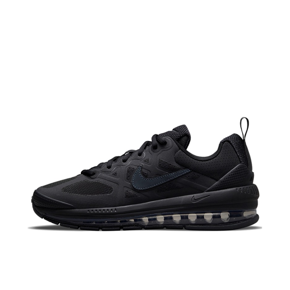 推荐商品：Nike Air Max Genome 缓震回弹 防滑耐磨 舒适 网布透气 包裹性 简约 休闲运动 气垫 织物 全掌 合成革 跑鞋 男款/黑色