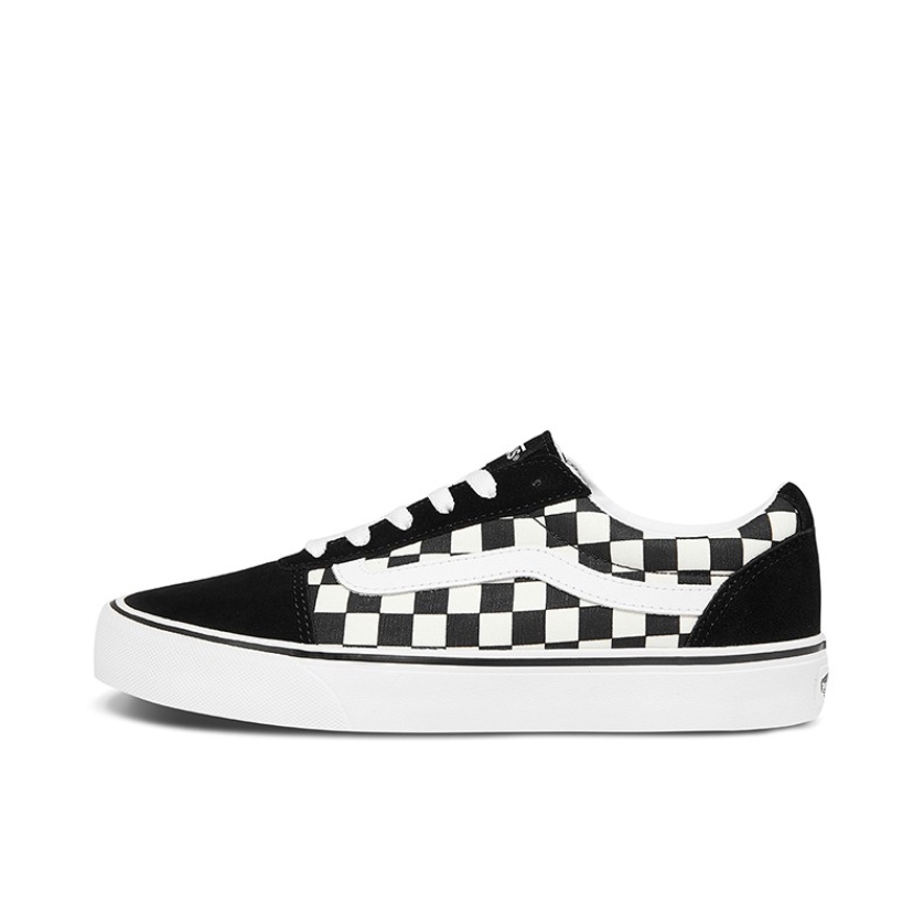 推荐商品：Vans/范斯 Ward 滑板鞋 板鞋 棋盘格潮流复古拼接舒适休闲 Black/White 黑白格子