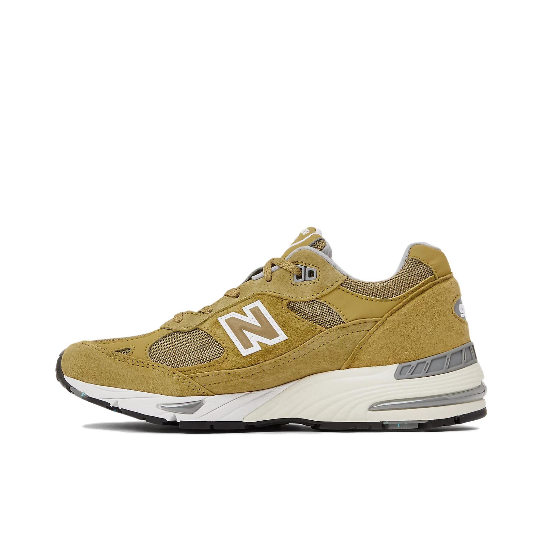 推荐商品：New Balance 991 跑鞋 舒适减震防滑耐磨织物网布透气经典复古休闲运动百搭通勤贴合 苔藓黄