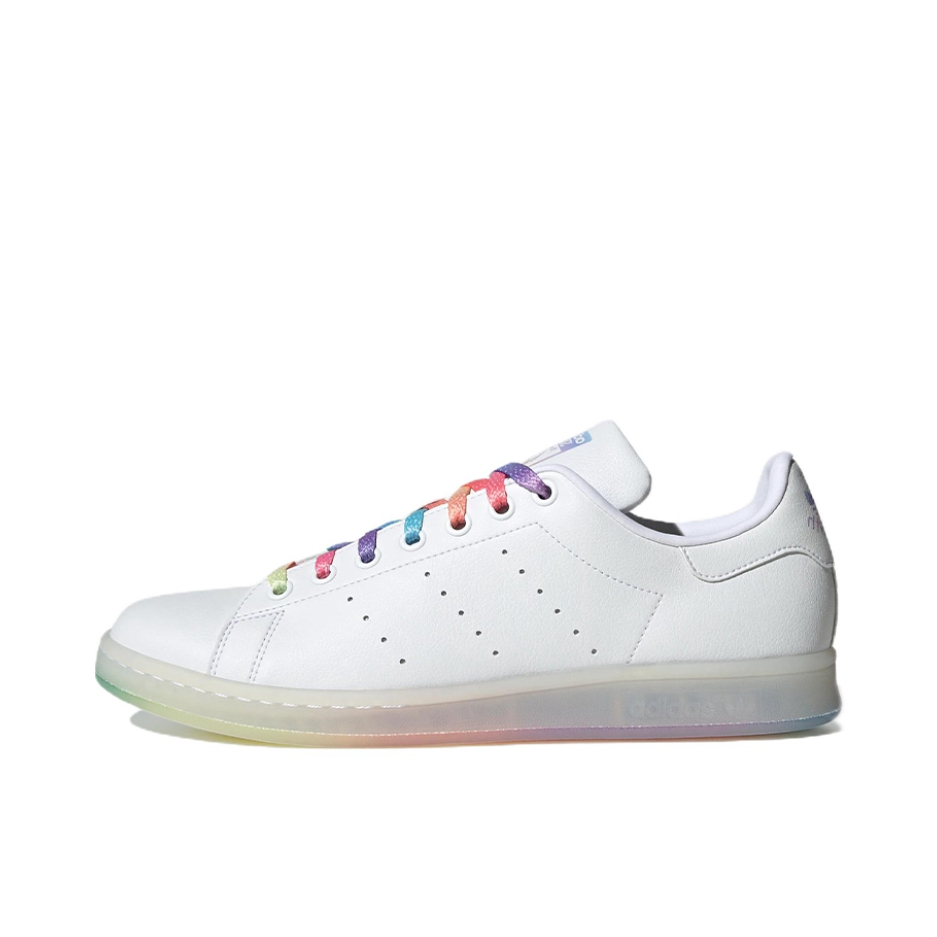 推荐商品：adidas Originals Stan Smith 板鞋 减震透气轻便低帮包裹性 白色/果冻底