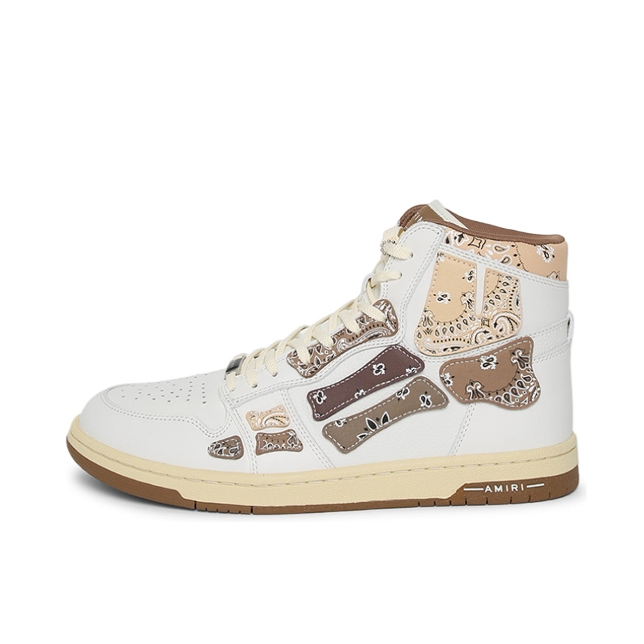 推荐商品：AMIRI Skel-top Hi 板鞋 时尚舒适休闲 白棕