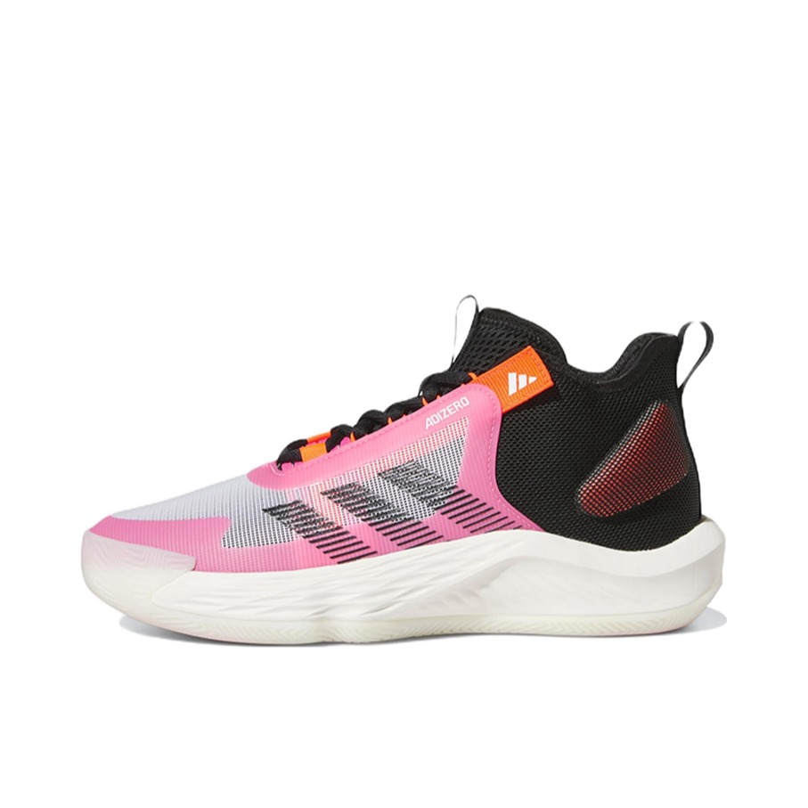 推荐商品：adidas Adizero Select 篮球鞋 实战训练减震回弹防滑耐磨轻便透气时尚百搭 黑色/白色/玫红