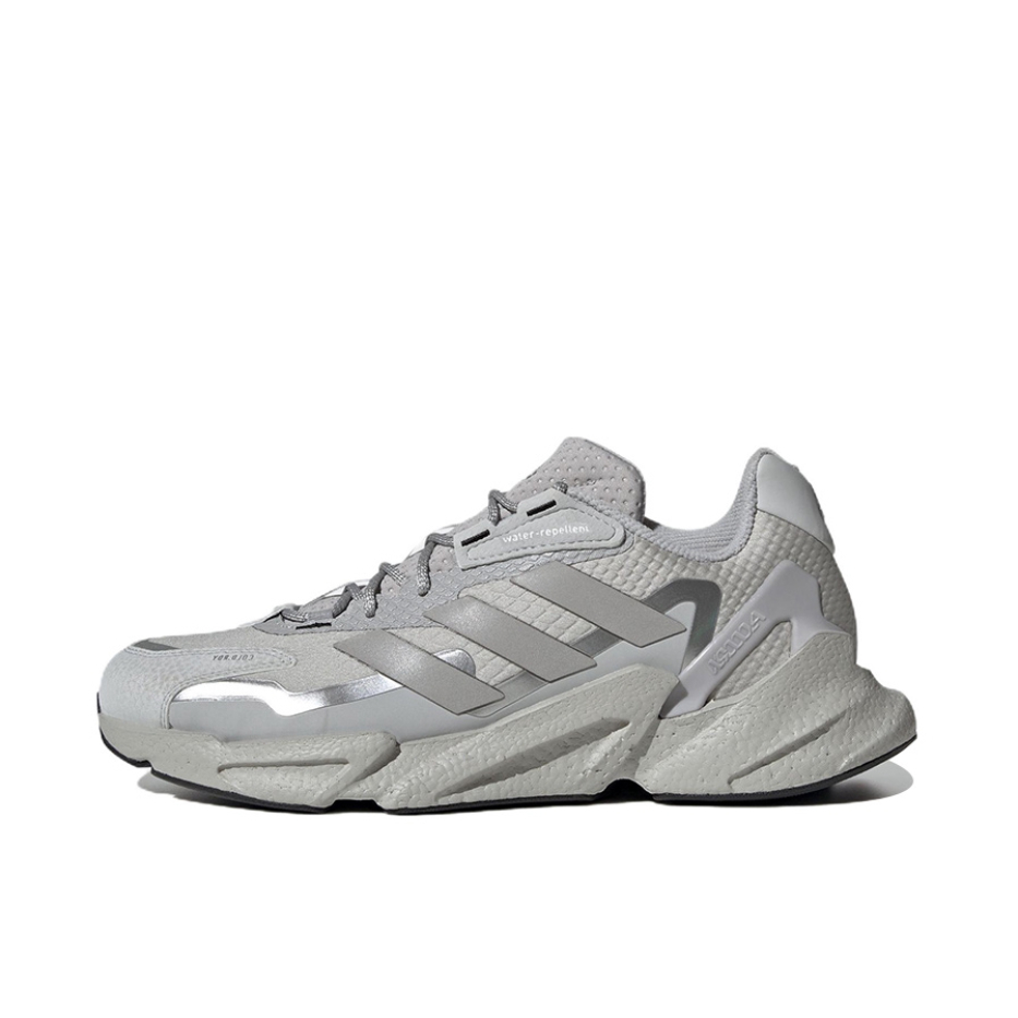推荐商品：adidas X9000L4 跑鞋 缓震防滑耐磨透气网面合成革织物轻运动短跑圆头回弹 灰色