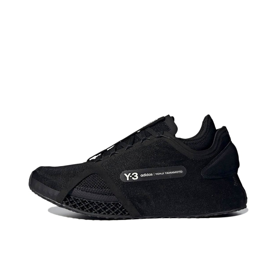 推荐商品：Y-3 4D Runner 跑鞋 轻质休闲透气耐磨防滑减震舒适时尚运动网面圆头 黑色