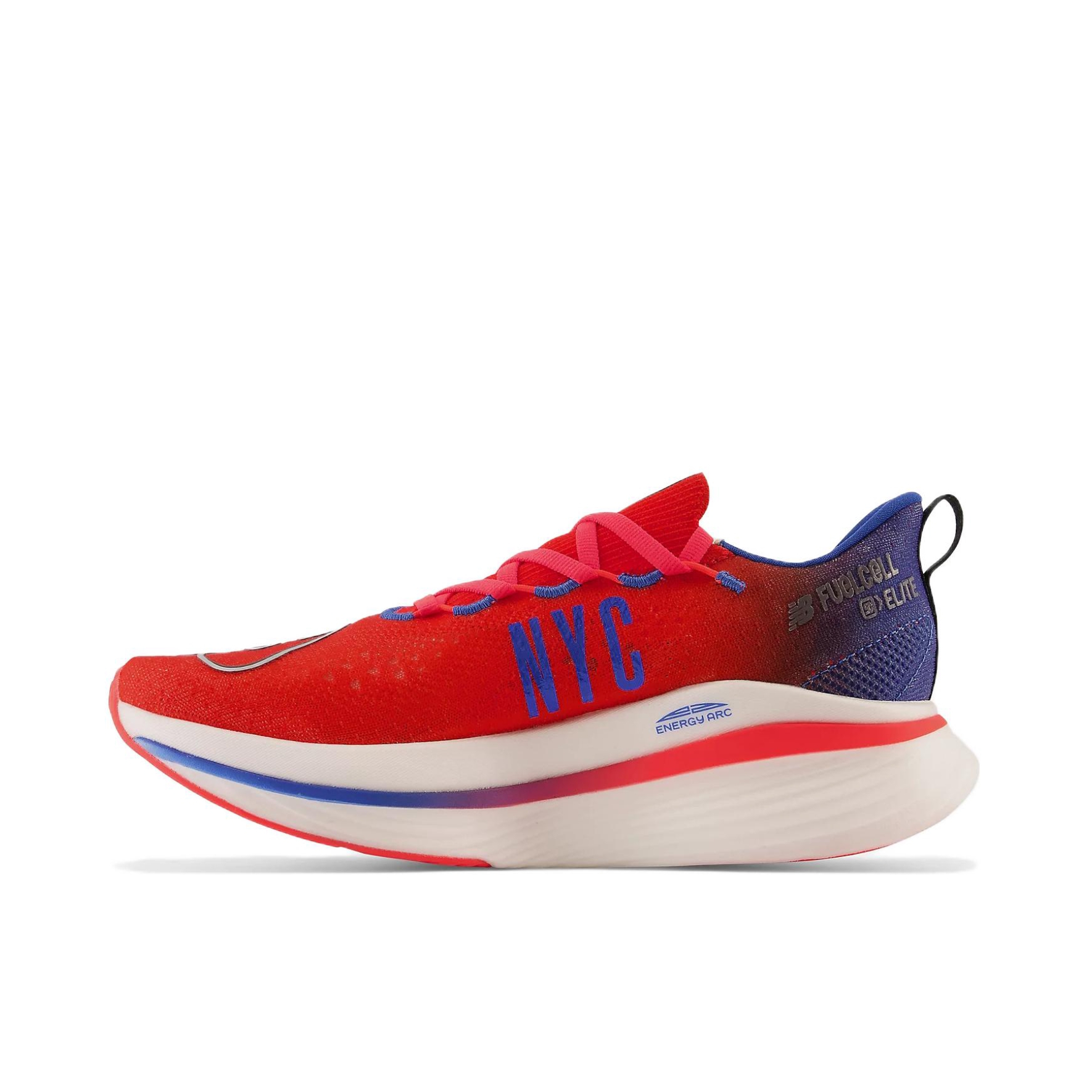 推荐商品：New Balance FuelCell SuperComp Elite v3 跑鞋 回弹防滑耐磨透气碳板短跑 NYC Marathon 男款/红色/蓝色