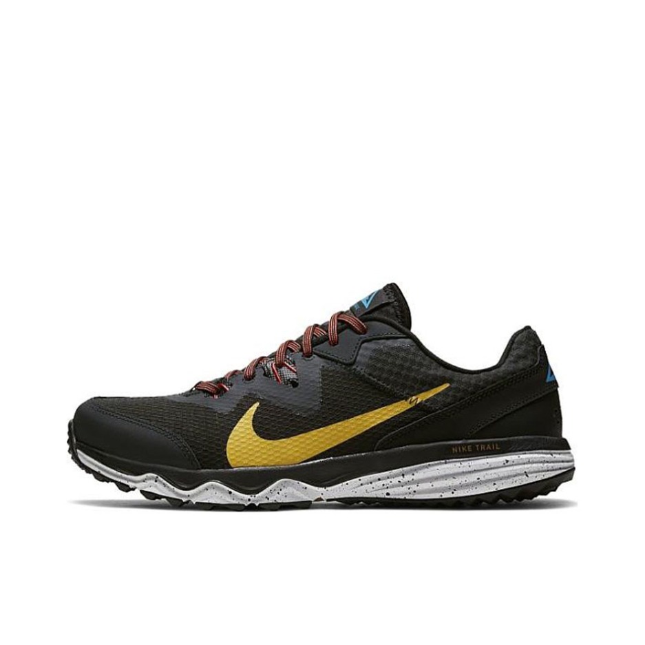 Nike Juniper trail 跑鞋 缓震防滑耐磨轻便透气运动回弹织物 仓黑黄