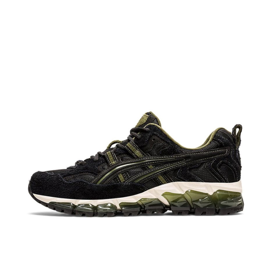 推荐商品：Asics/亚瑟士 Gel-Nandi 360 耐磨防滑 透气减震 支撑 织物 圆头 休闲运动 跑鞋 黑色/绿色