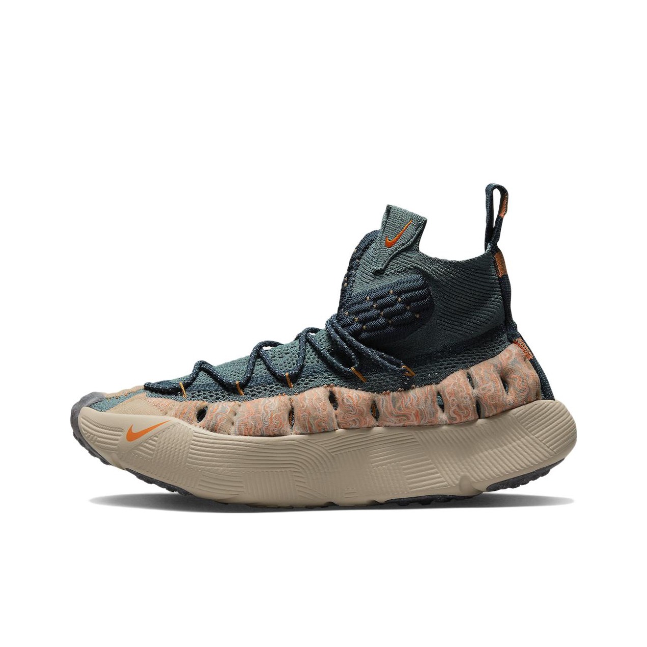 推荐商品：Nike ISPA Sense Flyknit 跑鞋 防滑减震耐磨透气 棕色/蓝色