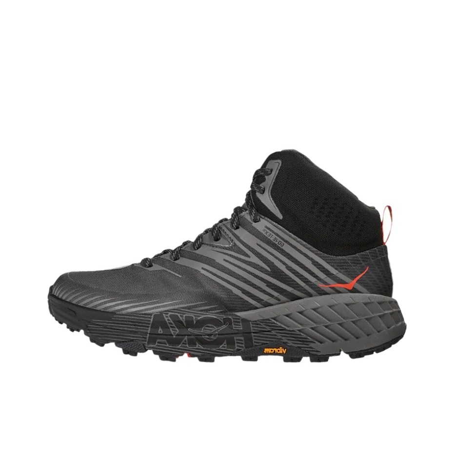 推荐商品：HOKA ONE ONE Speedgoat 2 飞速羚羊 防滑耐磨 透气 减震 运动 跑鞋 中帮/Gore-Tex/灰色/黑色