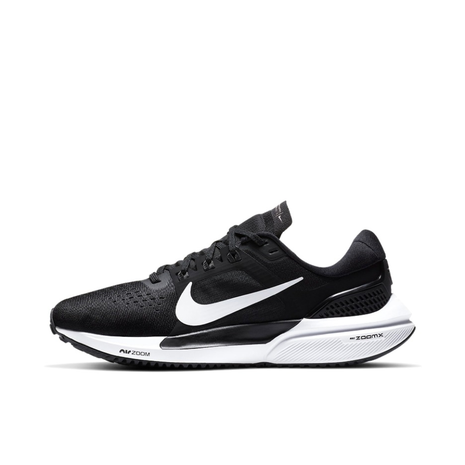 推荐商品：Nike Air Zoom Vomero 15 跑鞋 舒适耐磨气垫缓震网布透气合成革织物 女款/黑色/白色