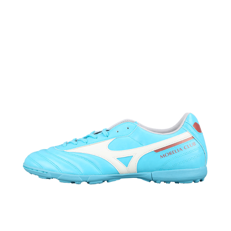 推荐商品：Mizuno/美津浓  Morelia 2 Club TF  防滑耐磨 舒适轻便 减震透气 胶质 短钉  足球鞋 飞盘鞋 浅蓝/白色