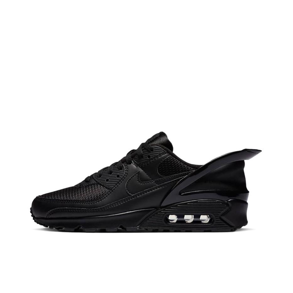 推荐商品：Nike Air Max 90 Flyease 跑鞋 防滑耐磨网布透气减震轻便织物低帮时尚潮流百搭复古气垫马拉松 黑色