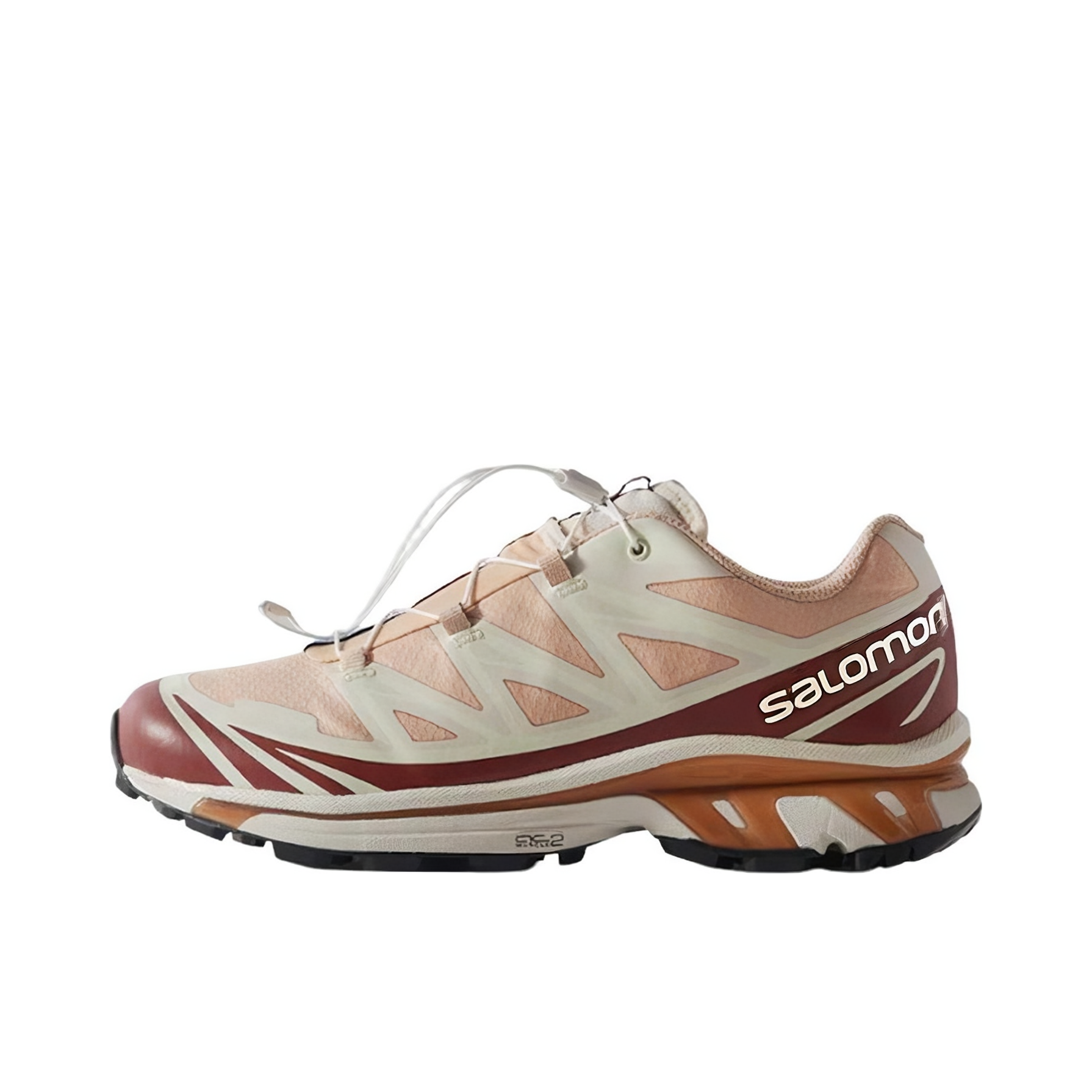 推荐商品：Salomon/萨洛蒙 XT-6 GTX 户外休闲鞋 防水包裹性支撑百搭厚底抽绳 Kith联名/米色/粉色