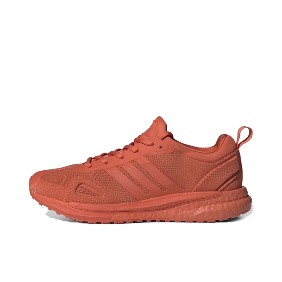推荐商品：adidas Solarglide W KK 跑鞋 织物网布透气轻便缓震舒适耐磨马拉松 红色