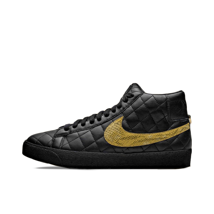 推荐商品：Nike SB Blazer Zoom 滑板鞋 板鞋 拼接时尚复古防滑耐磨透气运动休闲舒适百搭 Supreme联名/黑色/黄色