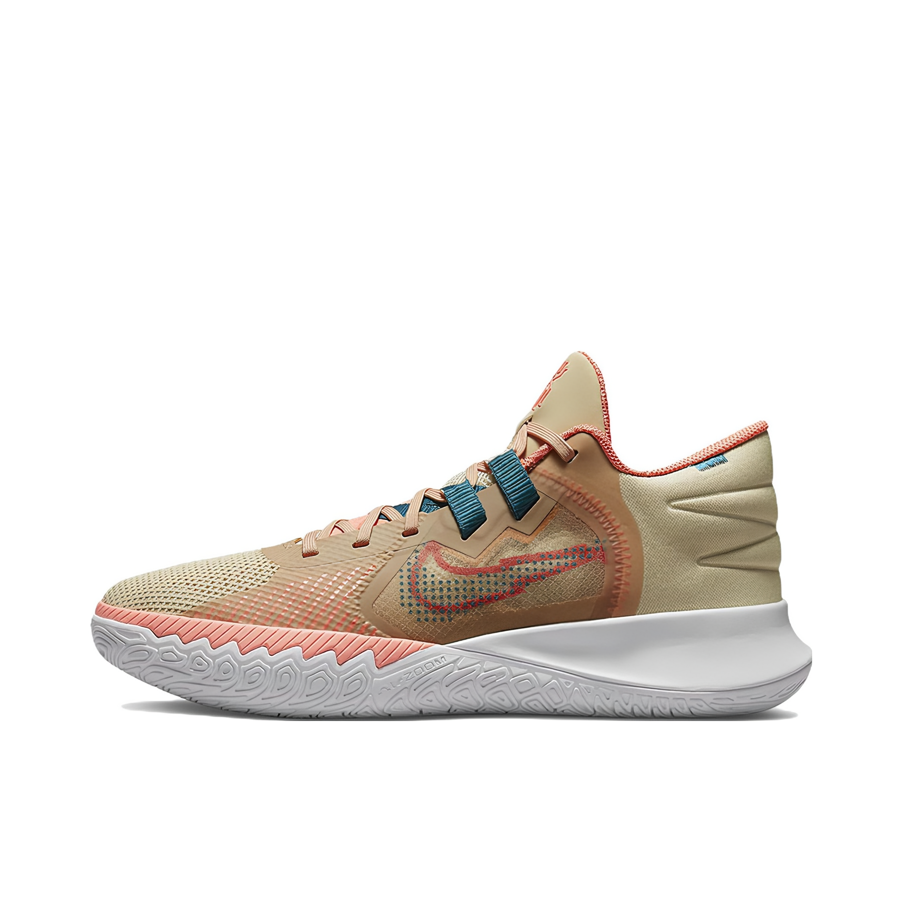 推荐商品：Nike Kyrie Flytrap 5 欧文 减震防滑 耐磨 圆头 实战 篮球鞋 麻色