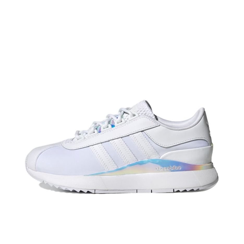 推荐商品：adidas originals SL Andridge 运动休闲鞋 时尚百搭减震轻便防滑耐磨舒适透气合成革织物 白镭射