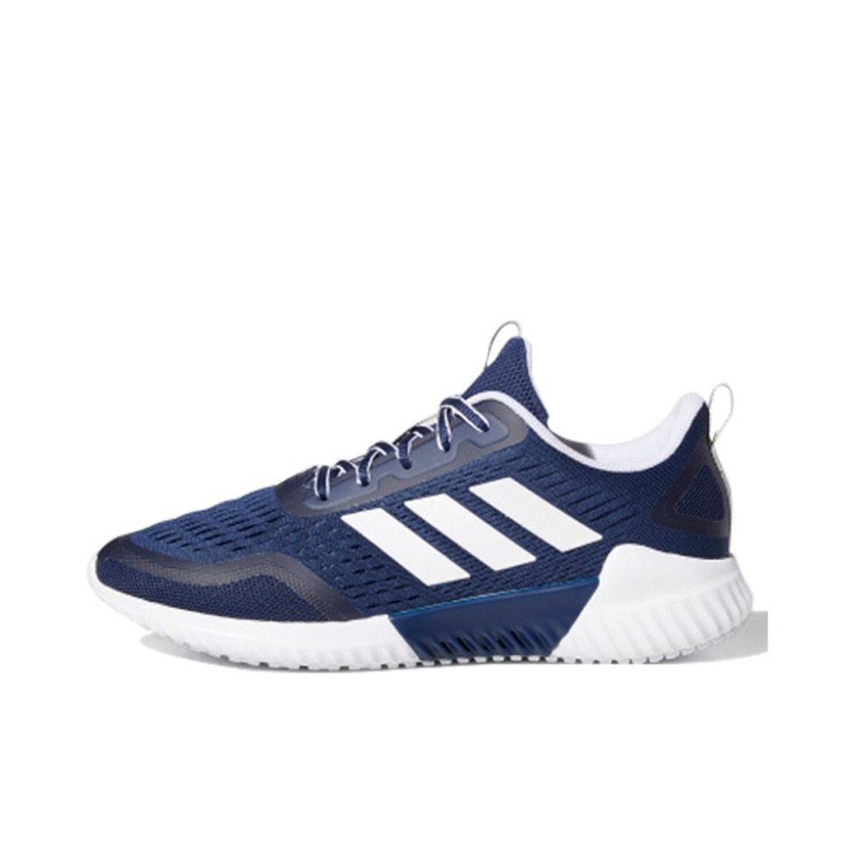 推荐商品：adidas Climacool Bounce Summer.Rdy 跑鞋 减震回弹网面透气织物耐磨轻运动 蓝色