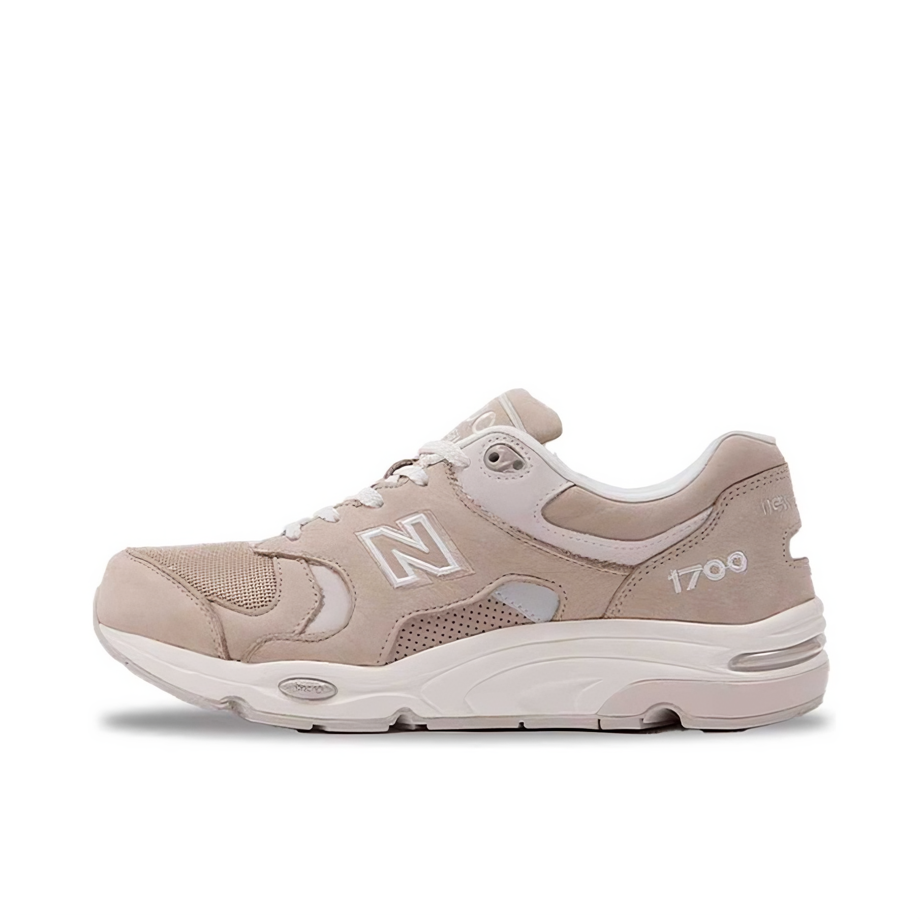 推荐商品：New Balance 1700 跑鞋 绒面革织物合成革复古减震耐磨透气防滑马拉松皮革舒适 卡其色