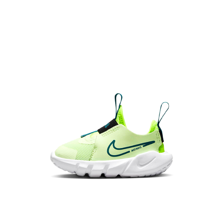 推荐商品：Nike  Flex Runner 2  减震防滑 舒适轻便 网面透气  一脚蹬 运动鞋 儿童 婴童/青色