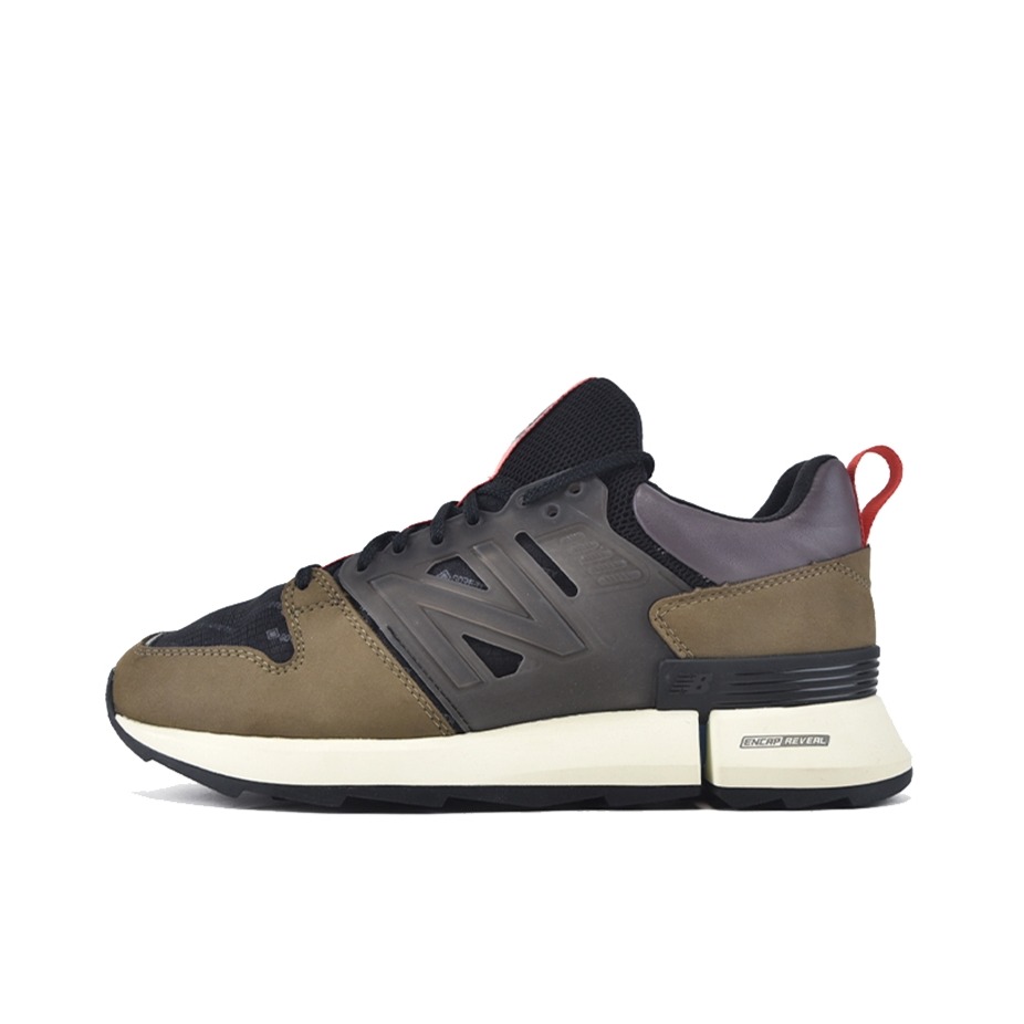 推荐商品：New Balance RC Tokyo Design Studio 网布透气 防滑耐磨 马拉松 织物 合成革 跑鞋 军绿/黑色