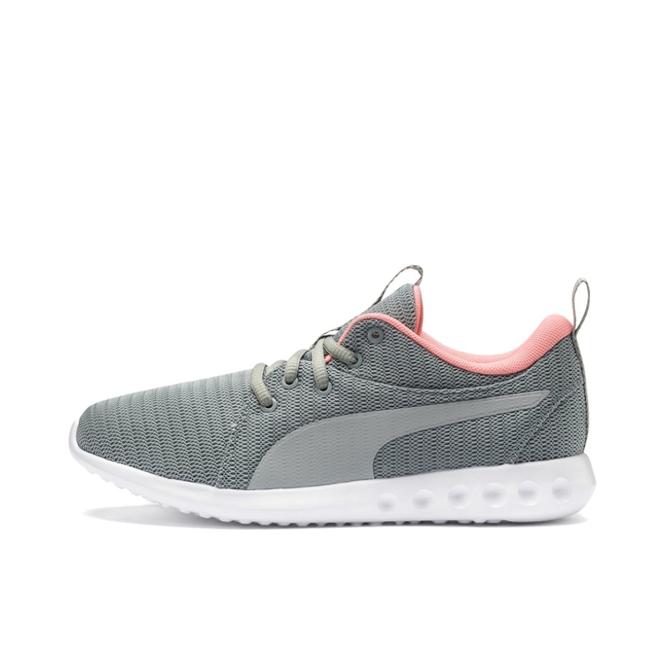 推荐商品：Puma/彪马 Carson 2 健身训练 网面透气 舒适轻便 防滑耐磨 织物 跑鞋 LightSlateGray/White/Pink 灰白粉
