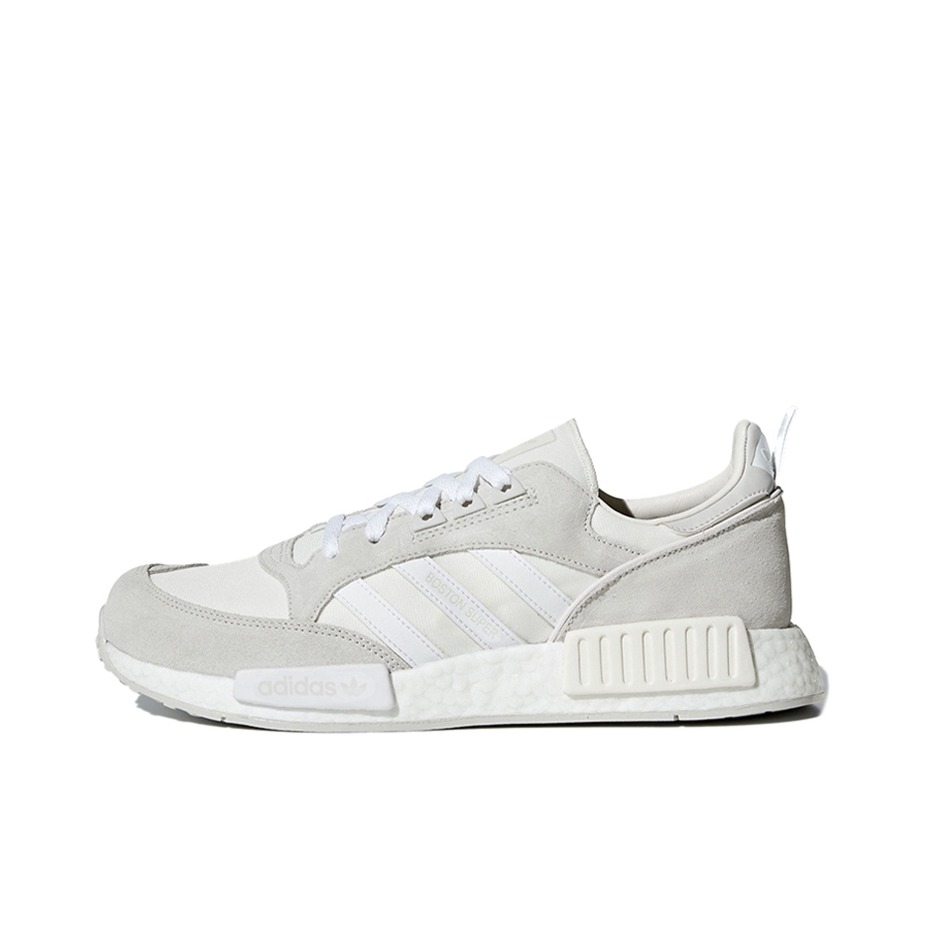推荐商品：adidas Originals Rising R1 复古 防滑耐磨 缓震 运动 织物 支撑 绒面革 跑鞋 Running White/Grey Boston/灰白