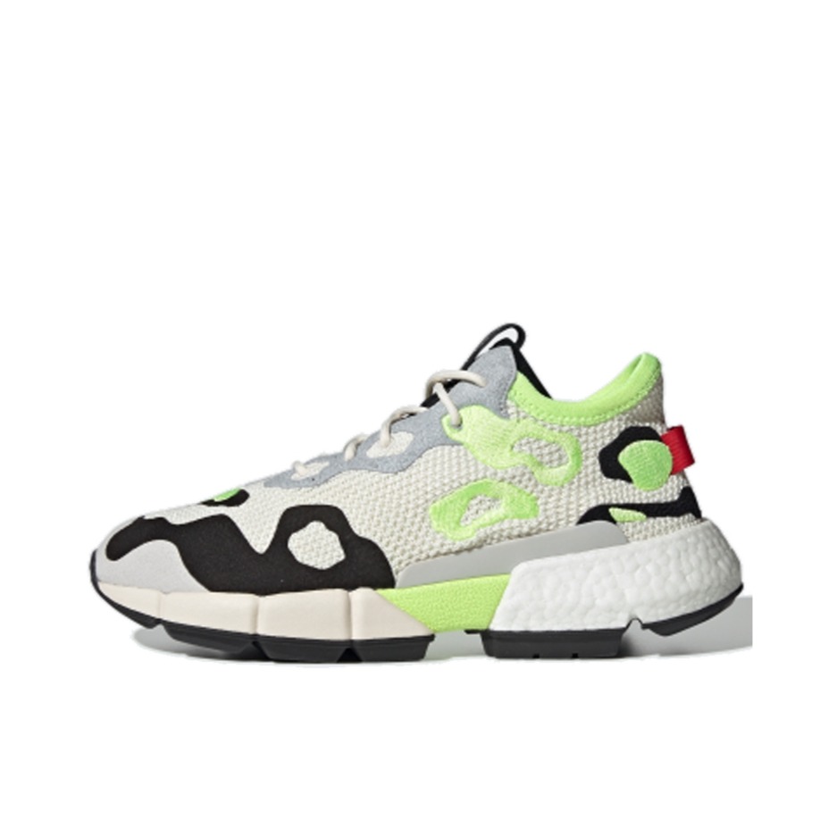 推荐商品：adidas Originals POD-S3.2 减震回弹 耐磨 时尚百搭 跑鞋 White/Black/PaleGreen 白黑绿