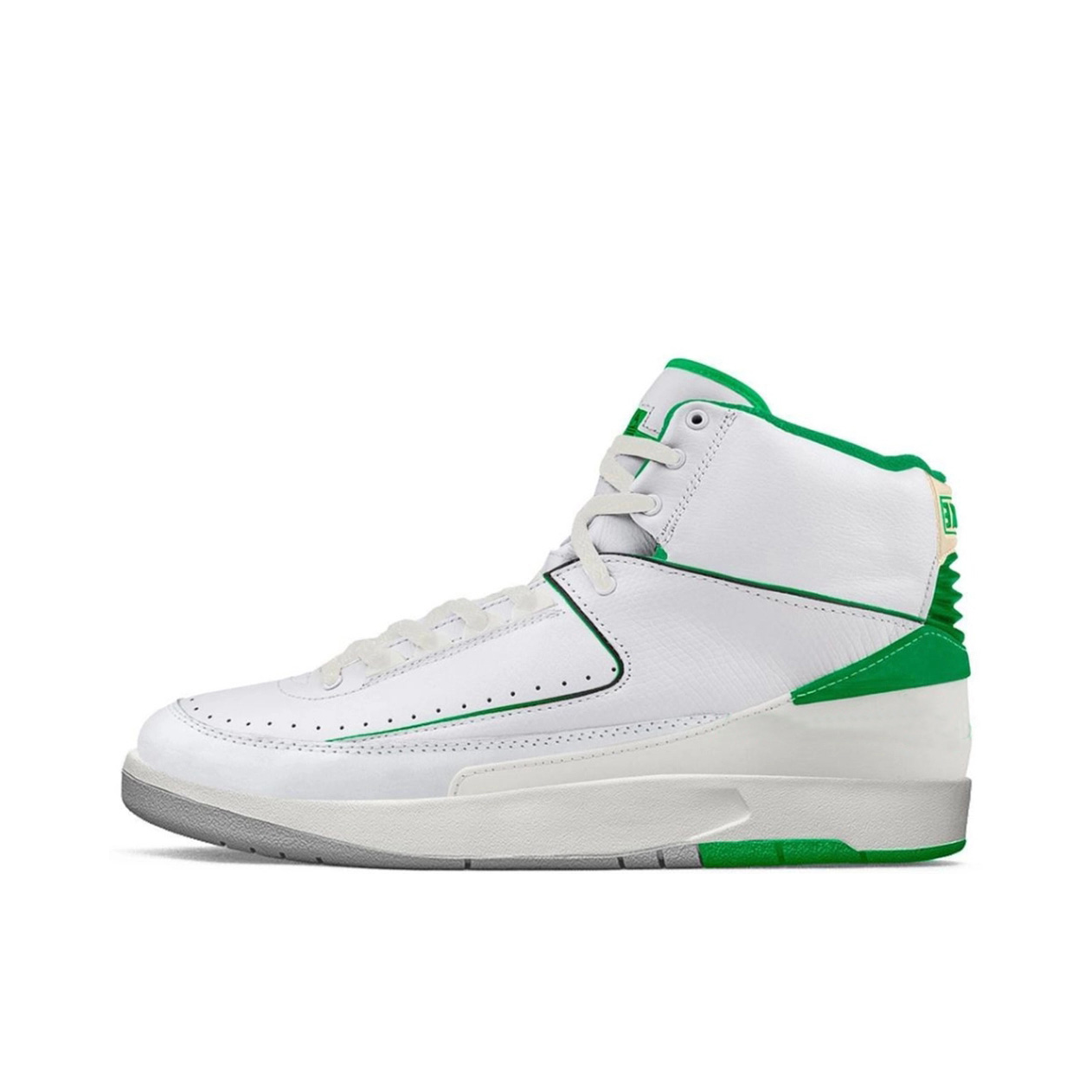 推荐商品：Air Jordan 2 运动休闲鞋 缓震防滑耐磨潮流复古包裹性 GS/白色/绿色