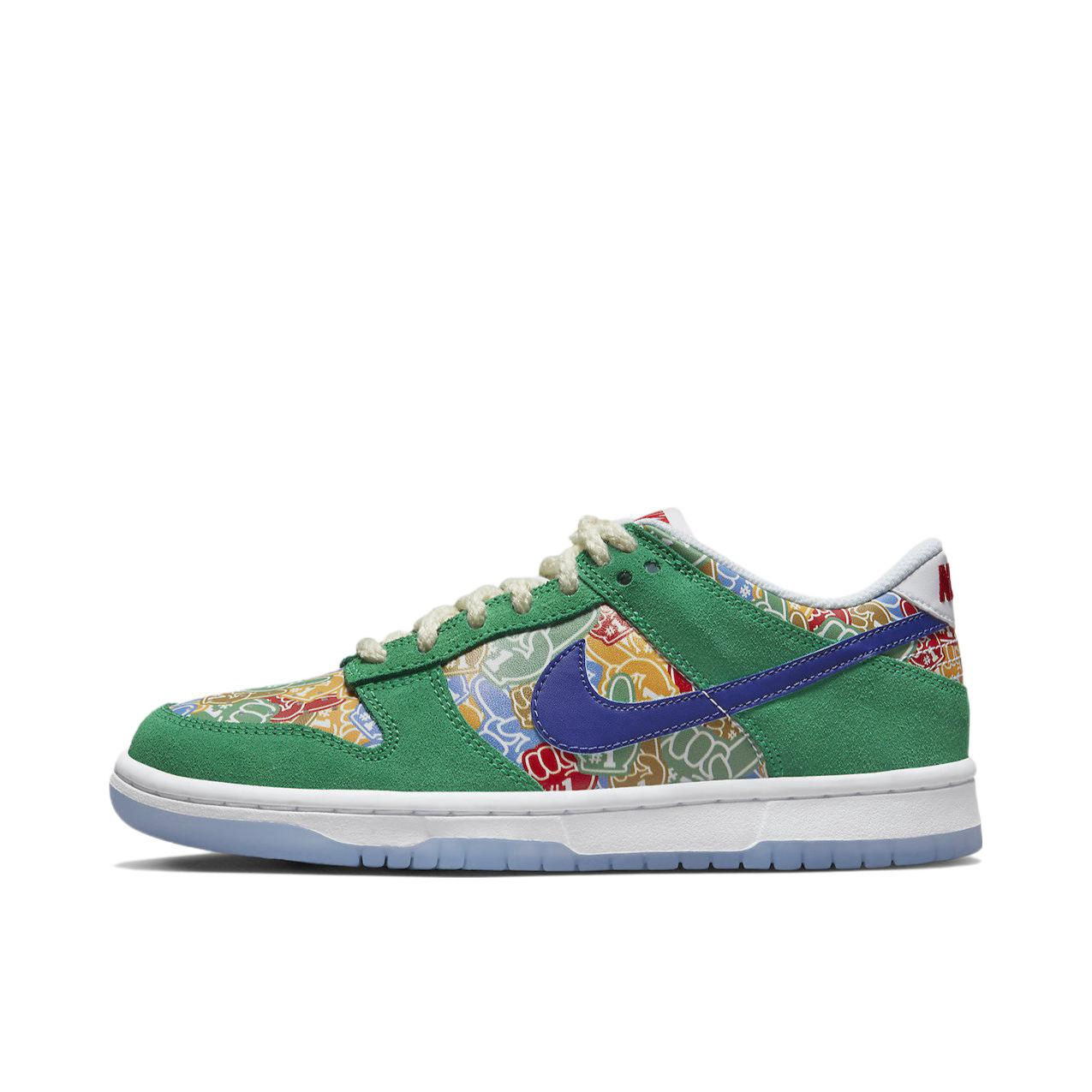 推荐商品：Nike Dunk 板鞋 经典复古百搭 男款/绿色/蓝色