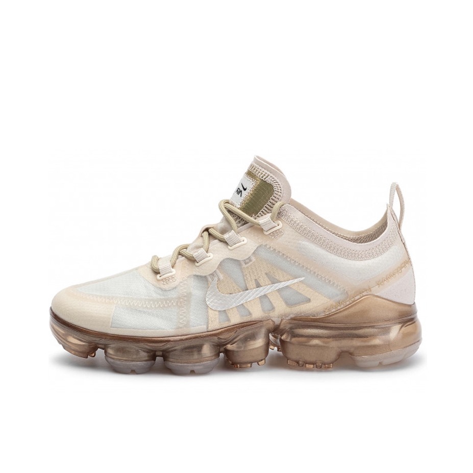 推荐商品：Nike Air VaporMax 2019 跑鞋 全掌气垫减震回弹防滑耐磨织物网布支撑运动 White Gold 白金