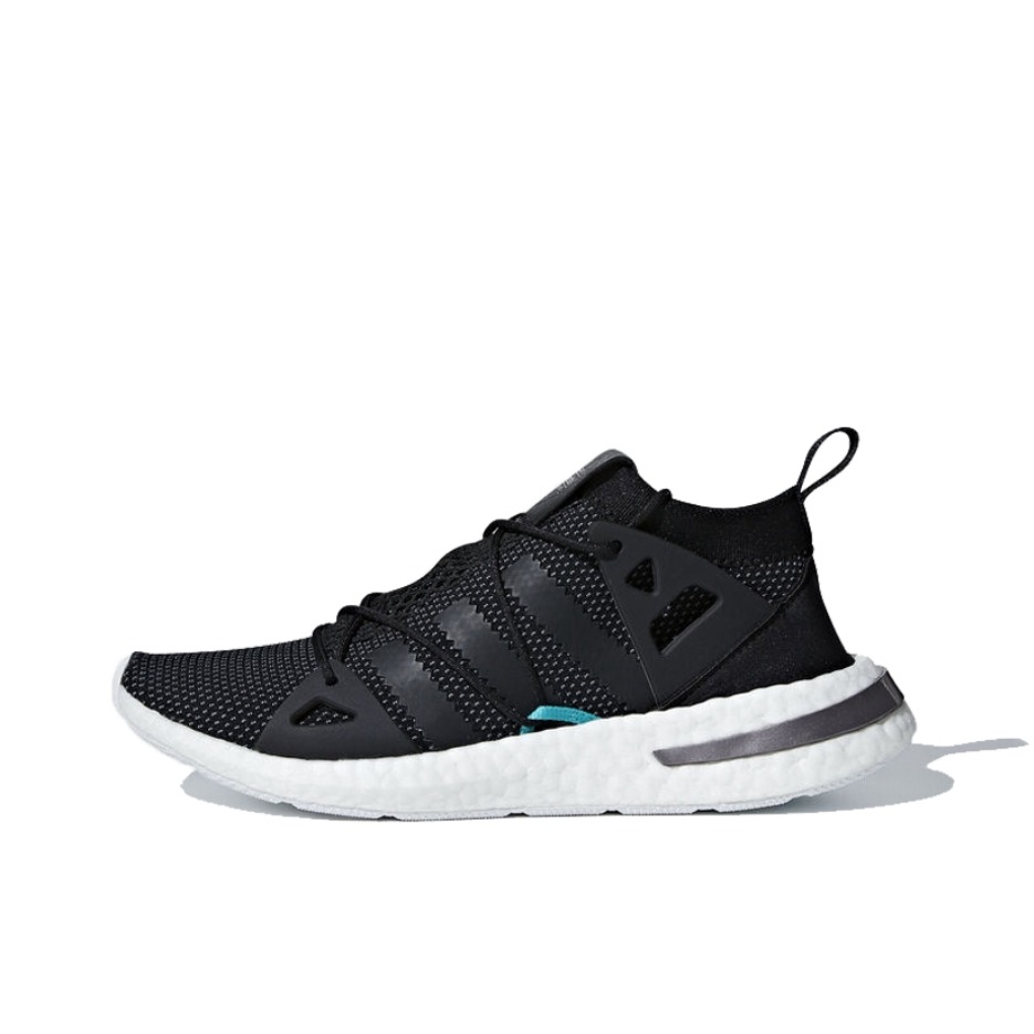 推荐商品：adidas Originals Arkyn Knit 缓震回弹 防滑耐磨 舒适透气 轻便 织物 休闲运动 跑鞋 Black/White/Mint Green 女款/曜石黑/白色/蓝色