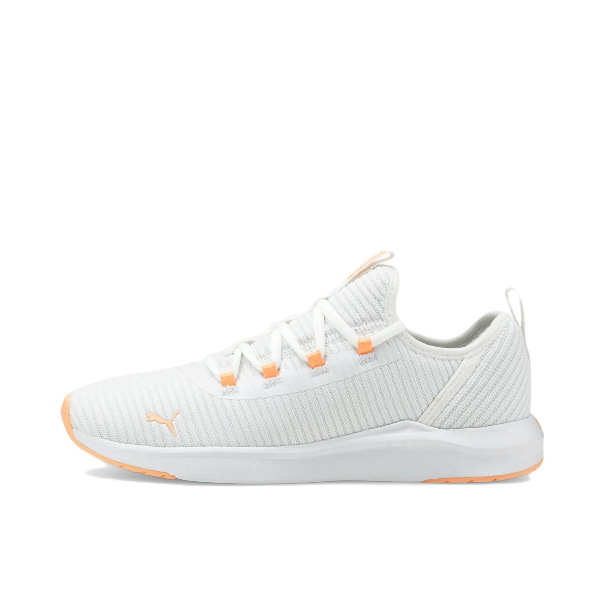 推荐商品：Puma/彪马 Soft Ride Finesse 缓震 耐磨 织物 跑鞋 376038 白色/橙色