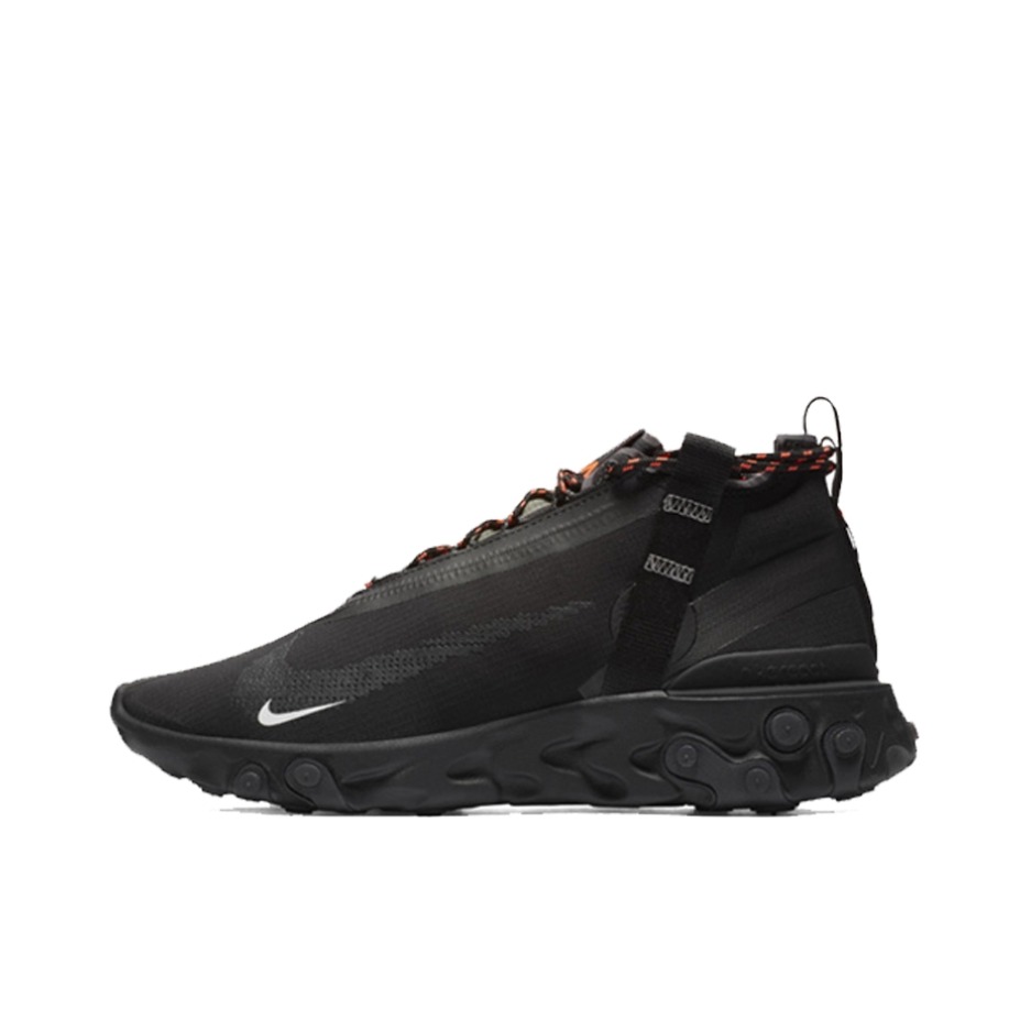 推荐商品：Nike React Runner Mid WR ISPA 跑鞋 复古百搭防滑耐磨运动防水 Black Anthracite 黑色