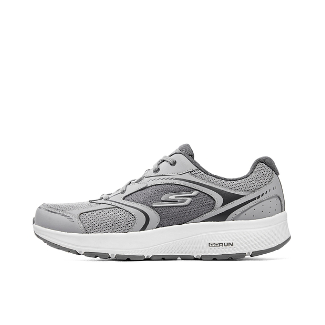 推荐商品：Skechers/斯凯奇 Go Run Consistent 软底 休闲轻质 增高鞋 跑鞋 男款/白灰