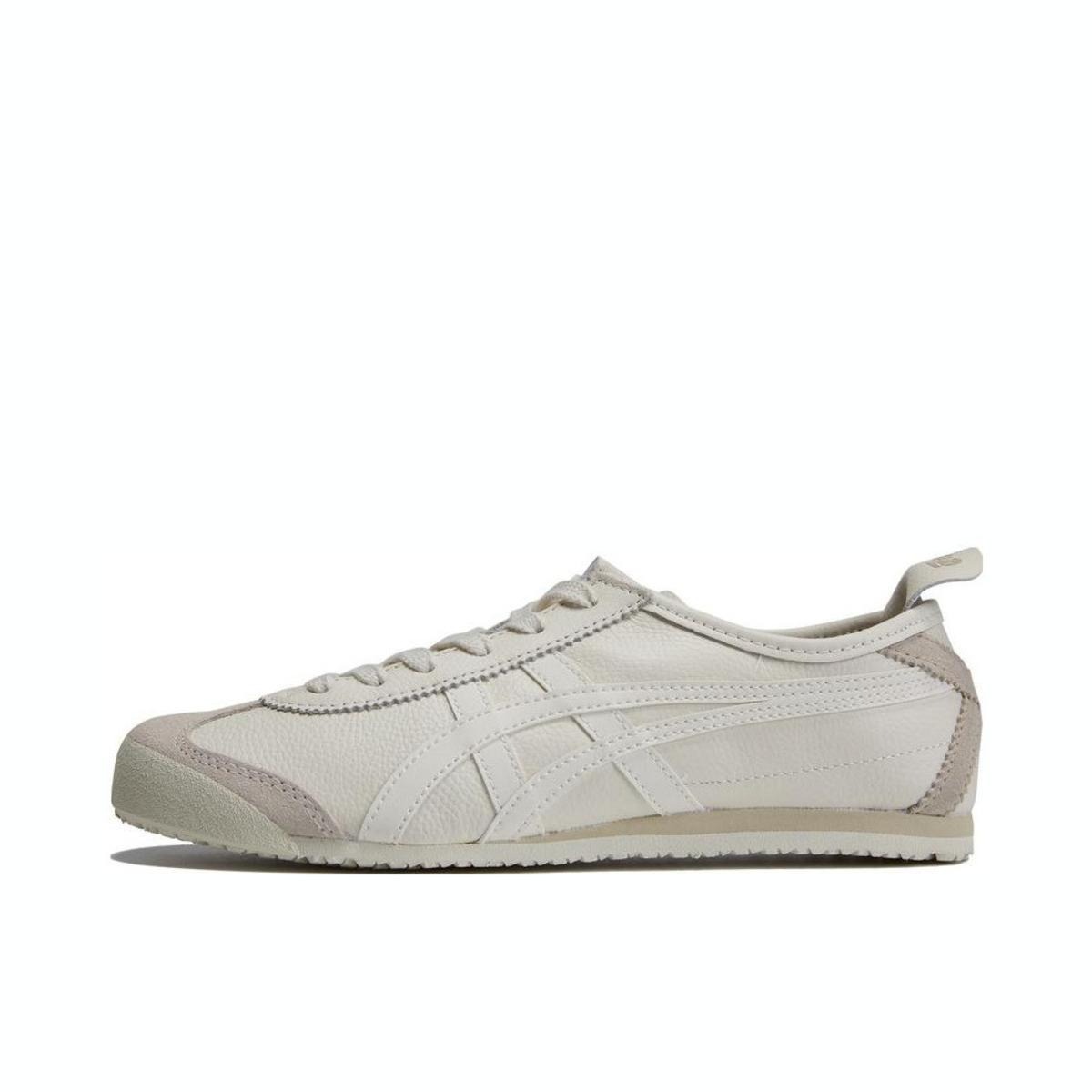 推荐商品：Onitsuka Tiger Mexico 66 德训鞋 运动休闲鞋 复古轻便透气舒适百搭防滑 米白色/浅灰色