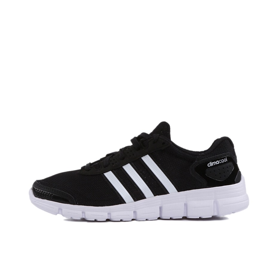推荐商品：adidas Climacool Fresh 透气 防滑耐磨 轻便 休闲百搭 防水 织物 运动 舒适减震 跑鞋 Black/White 黑白