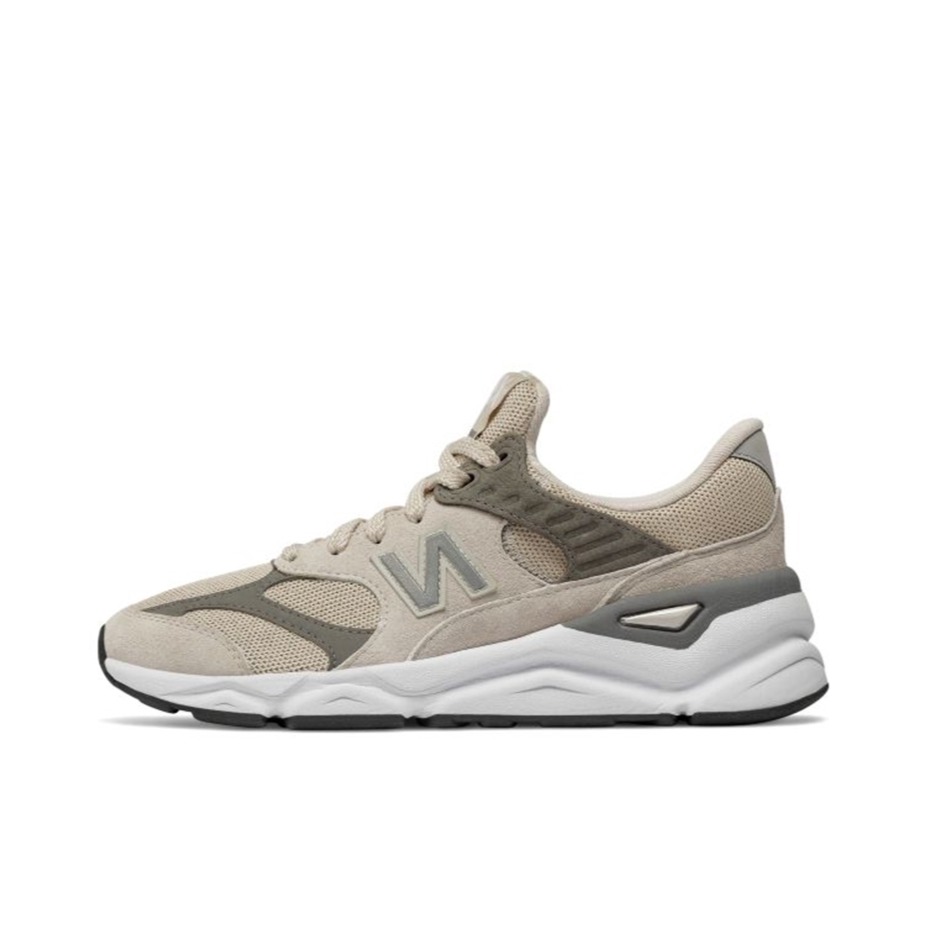 推荐商品：New Balance X-90 跑鞋 防滑耐磨舒适轻便减震网布透气织物百搭时尚复古休闲运动圆头 Grey 浅灰/灰色