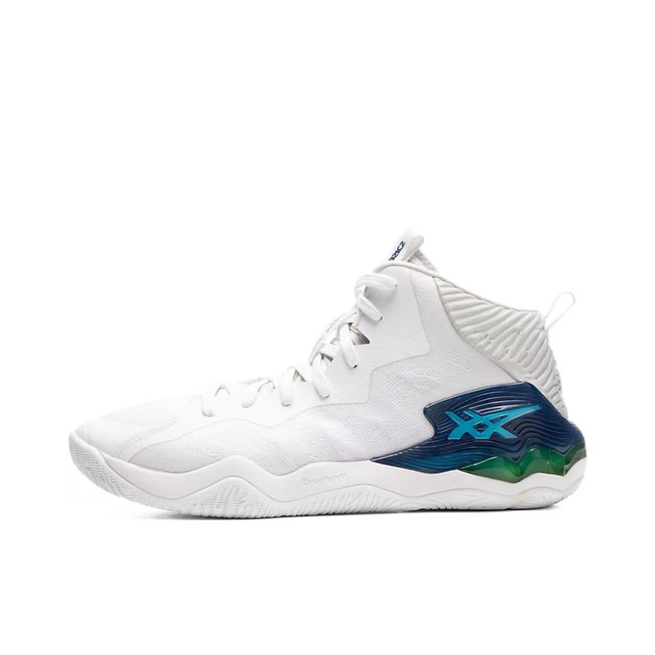 推荐商品：Asics/亚瑟士 Nova Surge 缓震 防滑耐磨 透气 实战 织物 圆头合成革 篮球鞋 白色