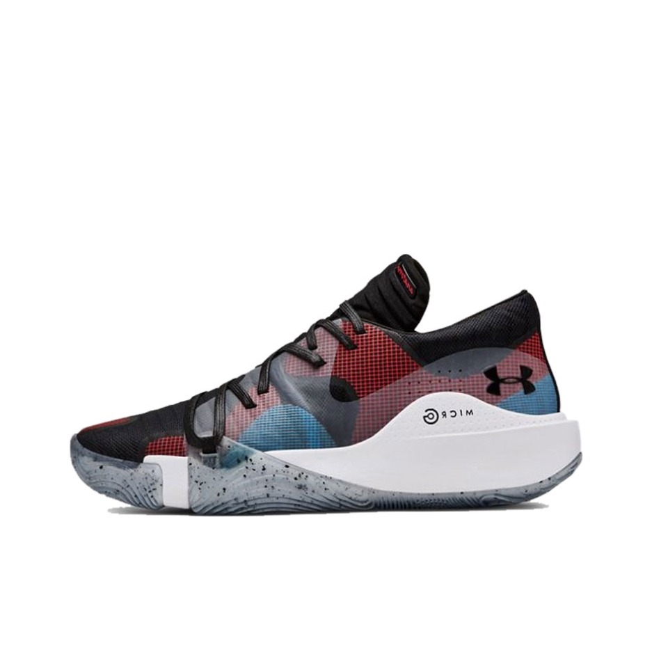 推荐商品：Under Armour/安德玛 Spawn 耐磨 圆头 实战 织物 篮球鞋 Turquoise/Black/Red
 黑红蓝