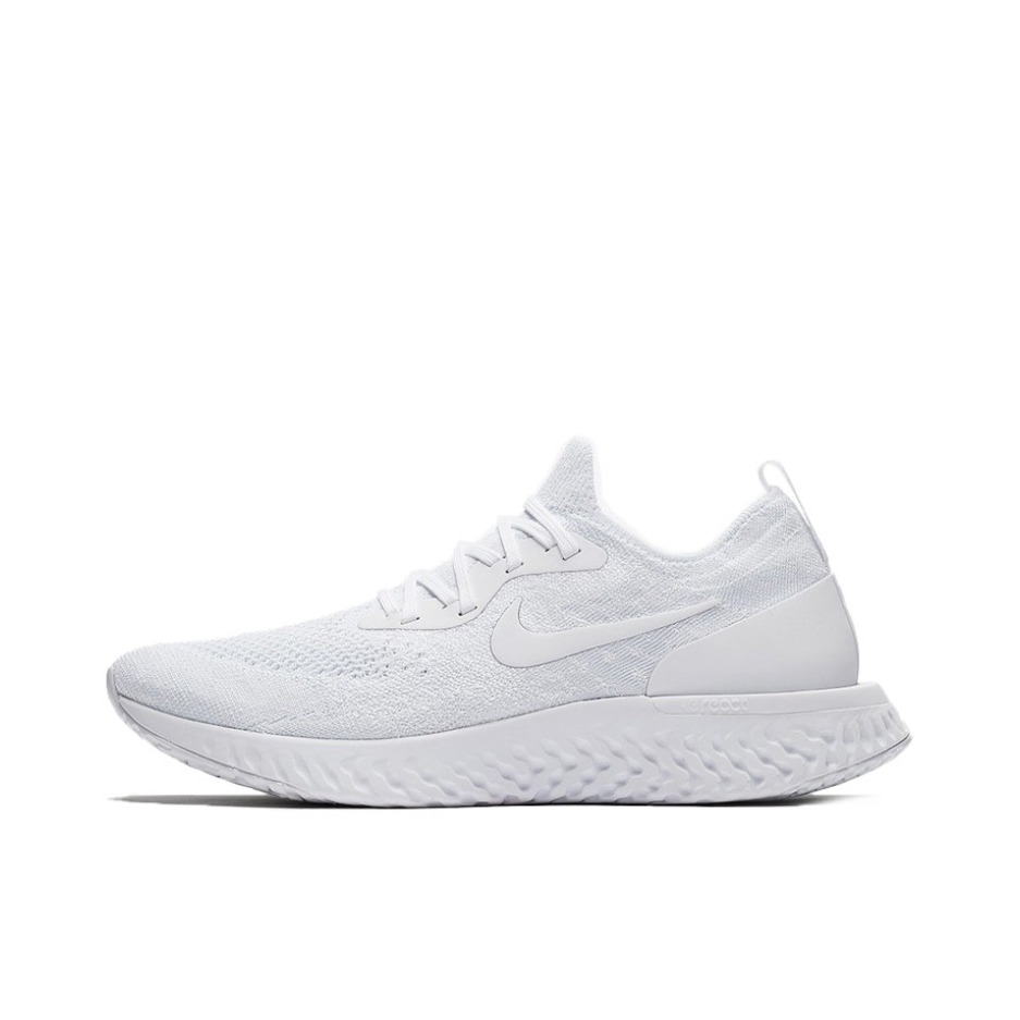推荐商品：Nike Epic React Flyknit 飞线 跑鞋 轻便透气舒适休闲耐磨缓震编织运动织物 True White 纯白