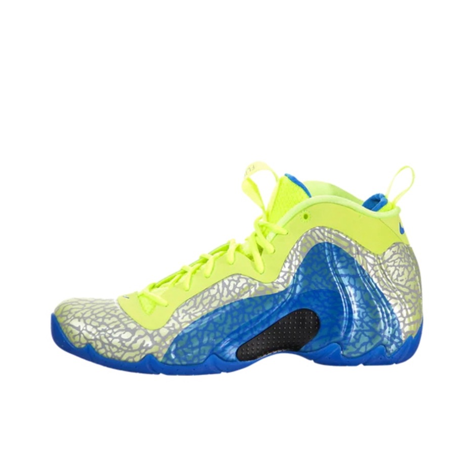 推荐商品：Nike Air Flightposite Exposed 防滑耐磨 复古 轻便 篮球鞋 Exposed Volt Photo Blue 气象员