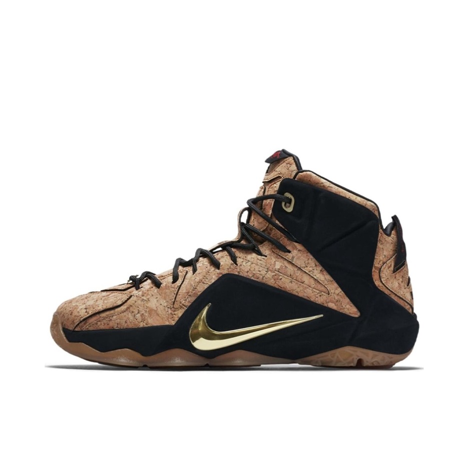 推荐商品：Nike Zoom LeBron 12 詹姆斯 防滑耐磨 缓震支撑 实战 织物 圆头 舒适百搭 中帮 篮球鞋 Cork 软木塞