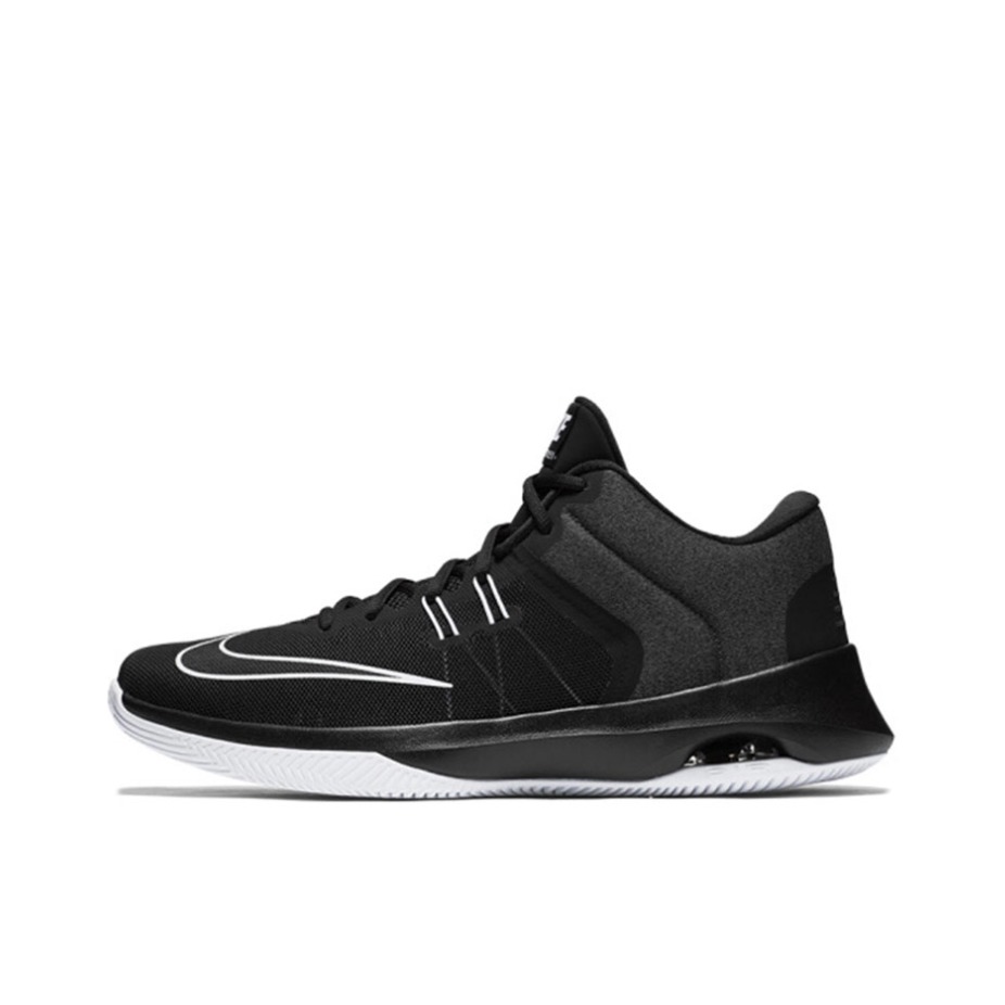 推荐商品：Nike Air Versitile 2 防滑耐磨 圆头 减震 网布 实战 篮球鞋 Black White 黑