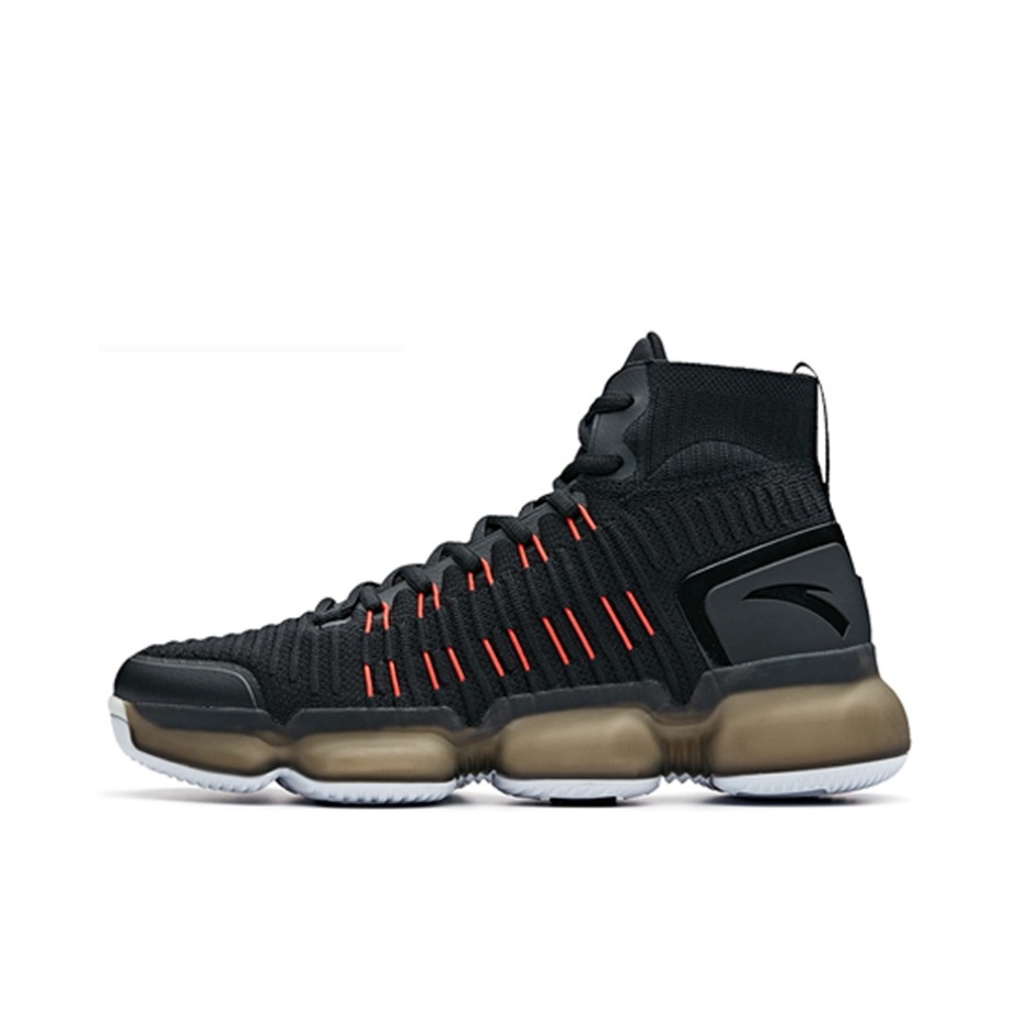 推荐商品：安踏 SEEED御空系列 篮球鞋 减震轻便防滑耐磨实战支撑织物合成革 黑红