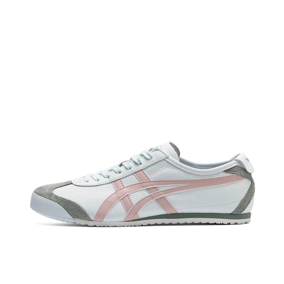 推荐商品：Onitsuka Tiger Mexico 66 德训鞋 运动休闲鞋 复古轻便透气舒适百搭防滑 粉色/灰色