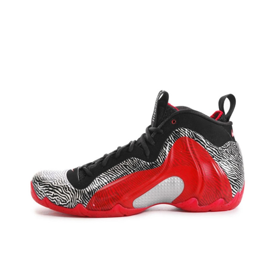 推荐商品：Nike Air Flightposite Exposed 防滑耐磨 复古 轻便 篮球鞋 Silver/University Red 灰橙