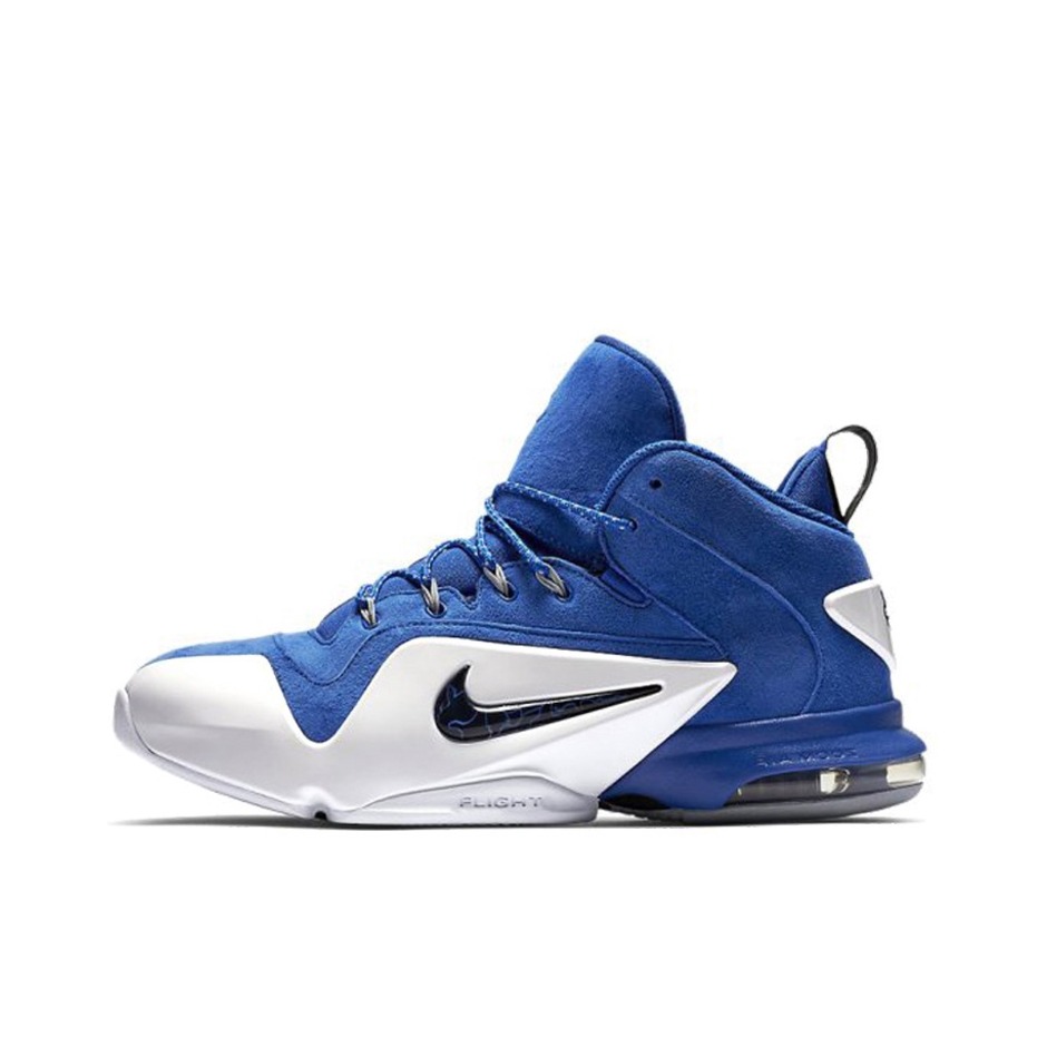推荐商品：Nike Penny 6 哈达威 篮球鞋 拼接防滑耐磨舒适减震复古百搭时尚潮流后掌气垫 Game Royal White 白蓝