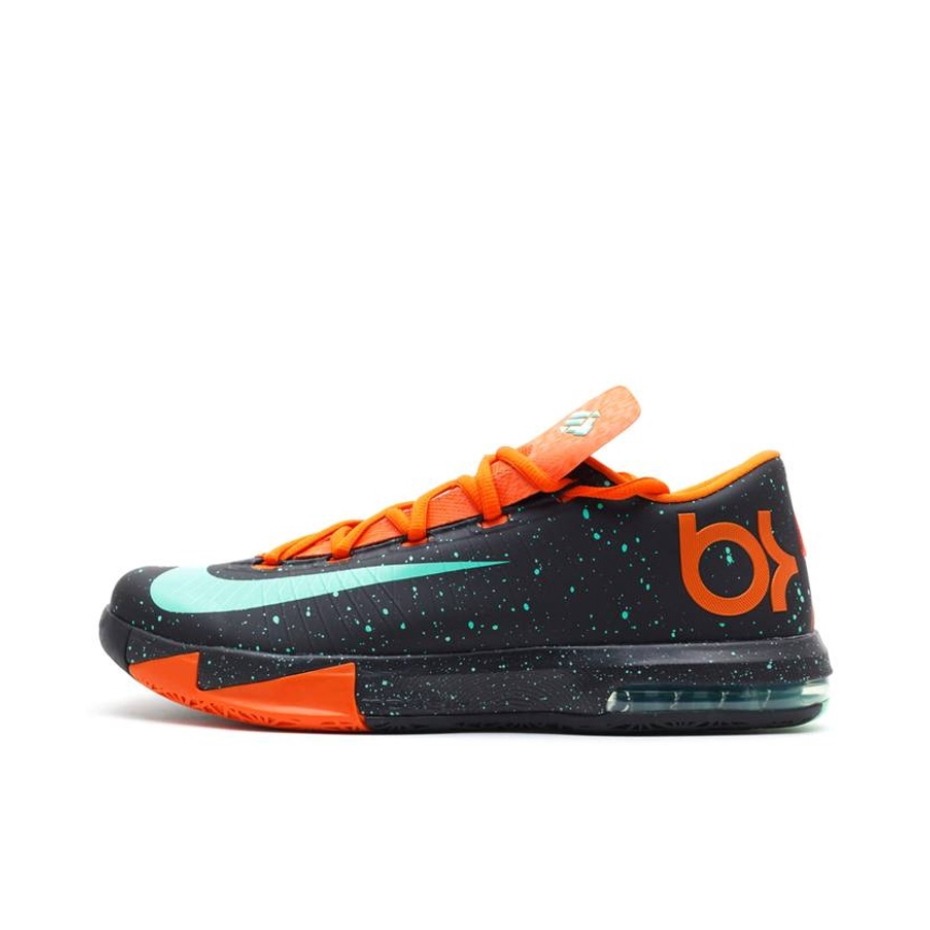 推荐商品：Nike KD 杜兰特6 时尚潮流 减震耐磨 舒适百搭 防滑轻便 圆头 包裹性 支撑实战 低帮 篮球鞋 Texas 德克萨斯/黑色/橙色
